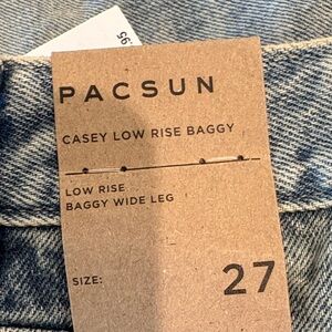 PacSun Casey Low Rise Baggy Jeans in Blue